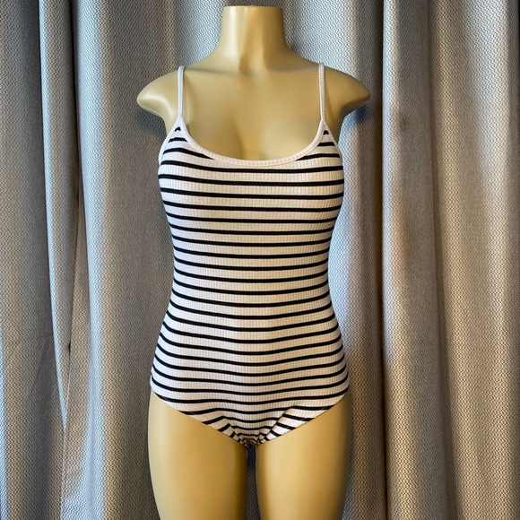 Primark Black and White Striped Cami Bodysuit - Picture 1 of 7